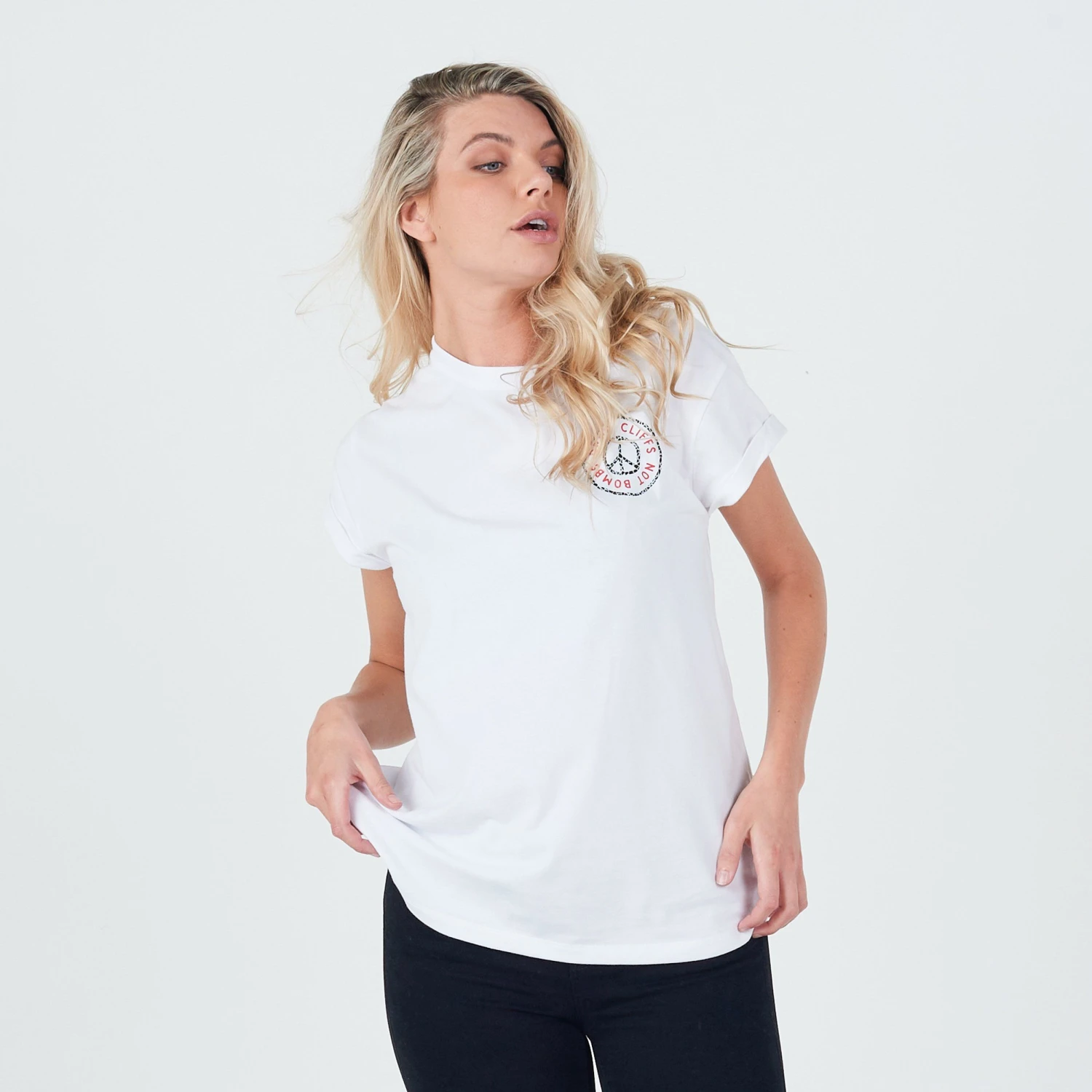 Planks Peace Relaxed Short Sleeve Tshirt Womens 7 Planks Peace Relaxed Short Sleeve Tshirt Womens - Image 5