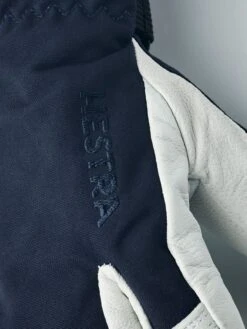 Hestra Army Leather Heli Ski Jr 3-finger Gloves -Style Avenue Store ECOS HES 20 HELI 3FIN JR Navy 4