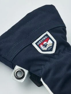 Hestra Army Leather Heli Ski Jr 3-finger Gloves -Style Avenue Store ECOS HES 20 HELI 3FIN JR Navy 5
