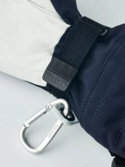 Hestra Army Leather Heli Ski Jr 3-finger Gloves -Style Avenue Store ECOS HES 20 HELI 3FIN JR Navy 9