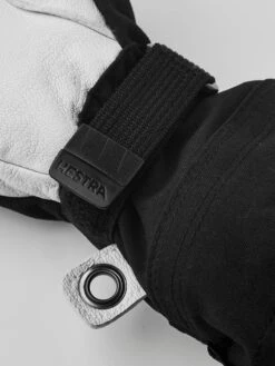 Hestra Army Leather Heli Ski Jr 3-finger Gloves -Style Avenue Store ECOS HES 20 HELI 3FIN JR black 6