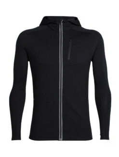 Icebreaker M Quantum III Long Sleeved Zip Hood Mens