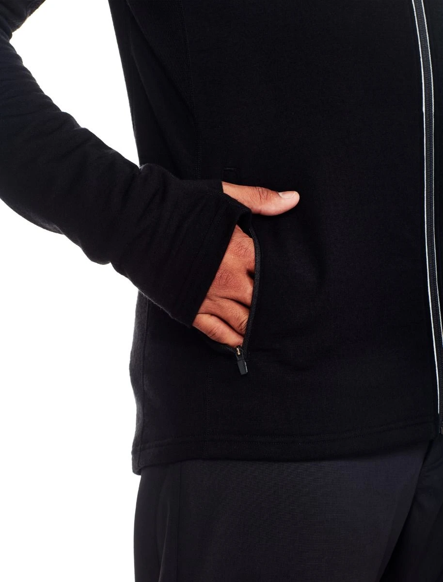 Icebreaker M Quantum III Long Sleeved Zip Hood Mens 8 Icebreaker M Quantum III Long Sleeved Zip Hood Mens - Image 6