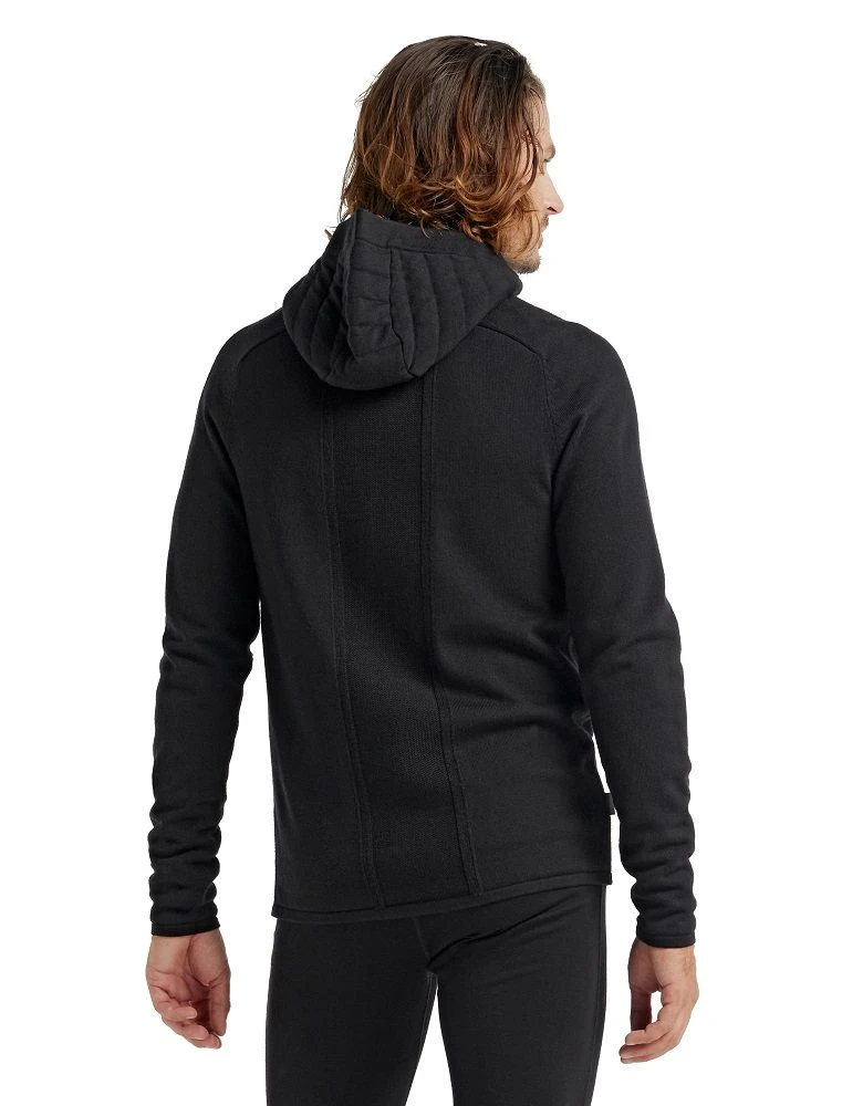 Icebreaker ZoneKnit Long Sleeved Zip Hood Mens 4 Icebreaker ZoneKnit Long Sleeved Zip Hood Mens - Image 2