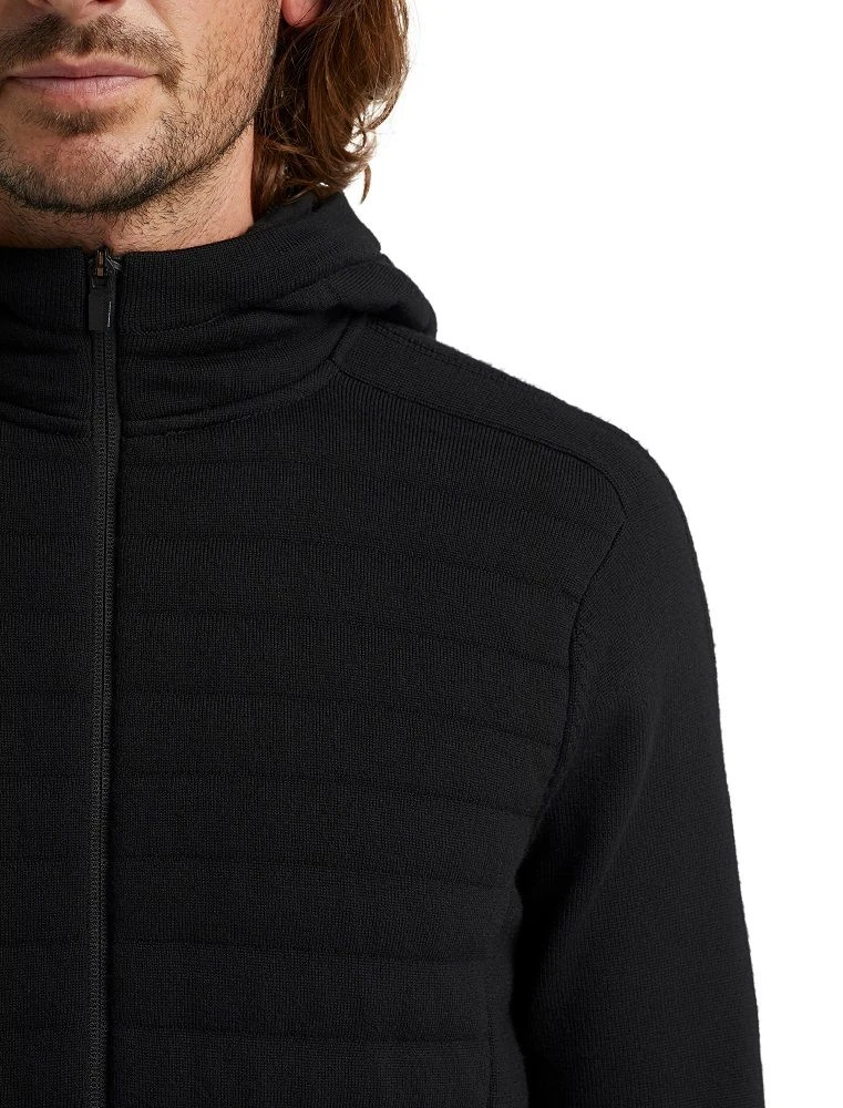 Icebreaker ZoneKnit Long Sleeved Zip Hood Mens 7 Icebreaker ZoneKnit Long Sleeved Zip Hood Mens - Image 5