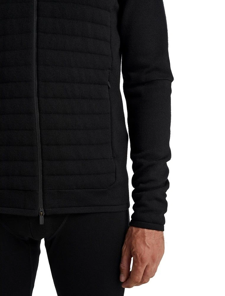 Icebreaker ZoneKnit Long Sleeved Zip Hood Mens 9 Icebreaker ZoneKnit Long Sleeved Zip Hood Mens - Image 7