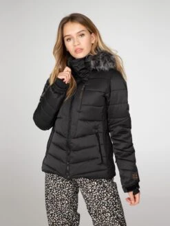 Protest Connie Snow Jacket Womens -Style Avenue Store protest connie black 4 10