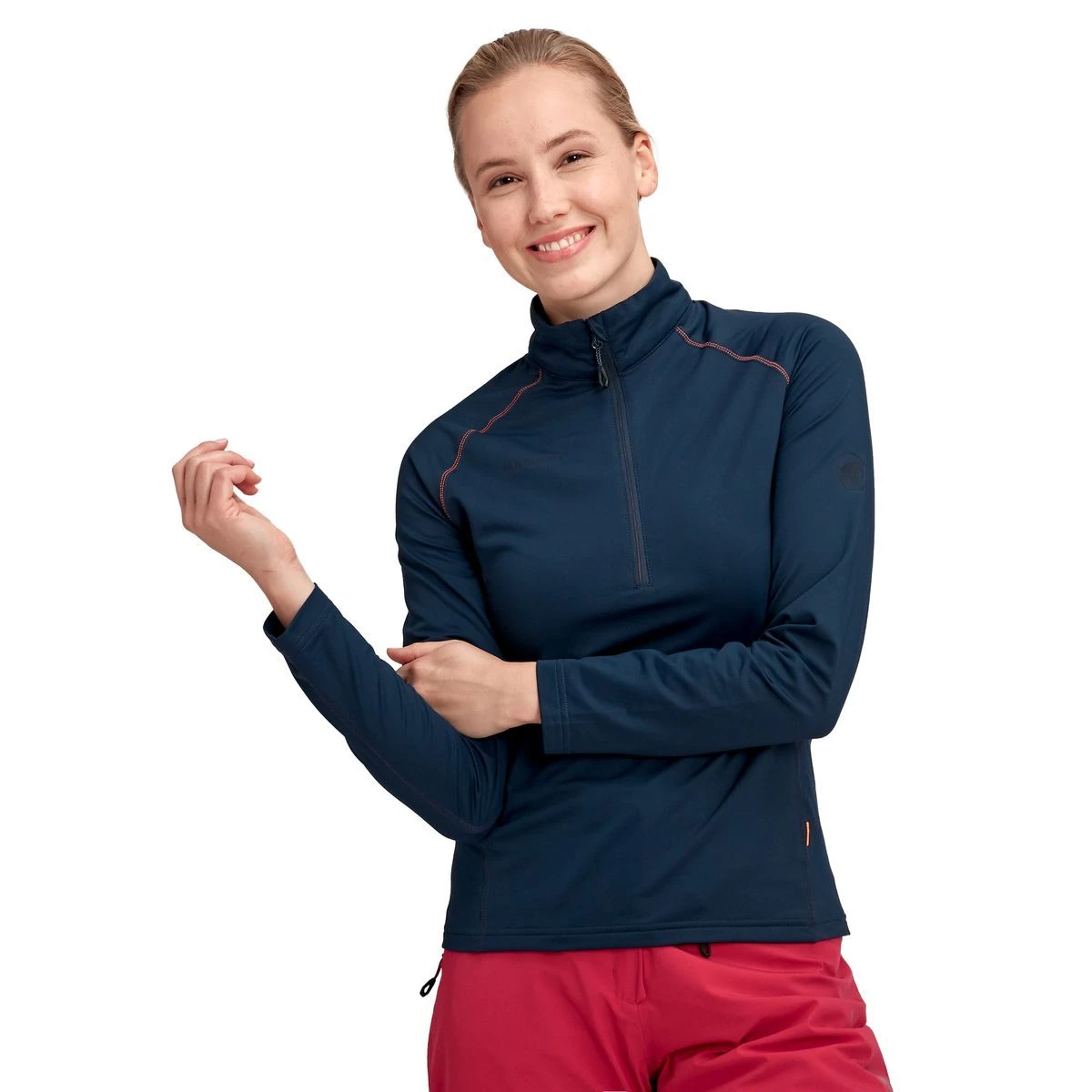 Mammut Snow Half Zip Pullover Midlayer Womens 4 Mammut Snow Half Zip Pullover Midlayer Womens - Image 2