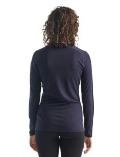 Icebreaker 200 Oasis Long Sleeved Crewe Womens -Style Avenue Store ss21 women 200 oasis ls crewe midnight navy 104375423 3 3 1