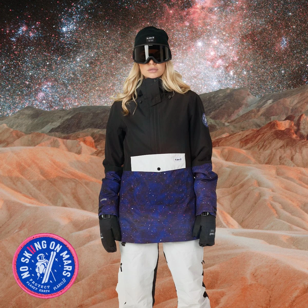 Planks - Women's 'No Skiing On Mars' Overstoke Anorak