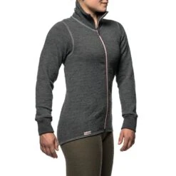 Woolpower Full Zip Jacket Colour Collection 400 Womens -Style Avenue Store woolpower grey rose 2 1