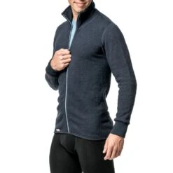 Woolpower Full Zip Jacket Colour Collection 400 Womens -Style Avenue Store woolpower navy nordic blue 1