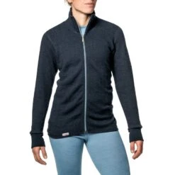Woolpower Full Zip Jacket Colour Collection 400 Womens -Style Avenue Store woolpower navy nordic blue 4 2
